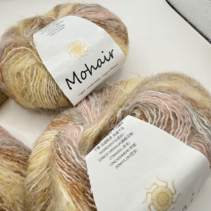 Gradient Mohair Blend Yarn Set – 4 × 25 g Skeins