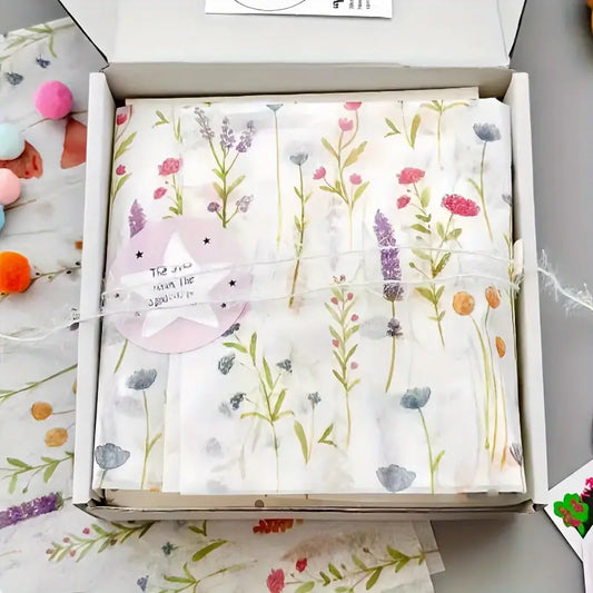 50x pieces floral tissue paper - tissue paper from google - what’s new home&living materials