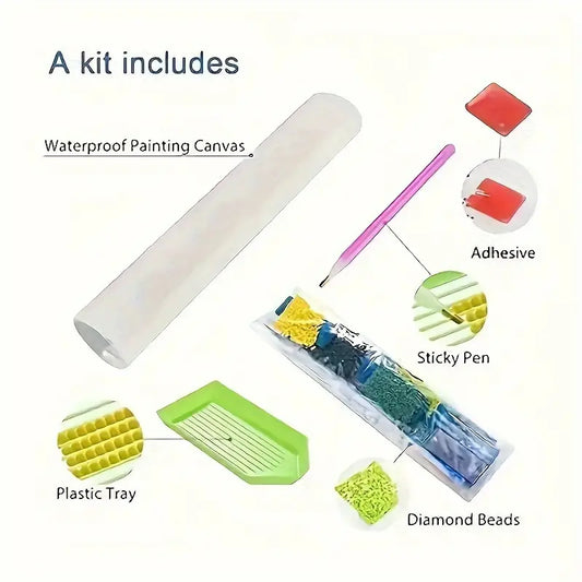 20x20cm Floral Sugar Skull Diamond Art Kit