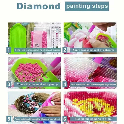 5D Diamond Painting Kit – Spring Floral Design 30x40cm