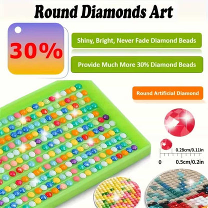 5D Diamond Painting Kit – Spring Floral Design 30x40cm