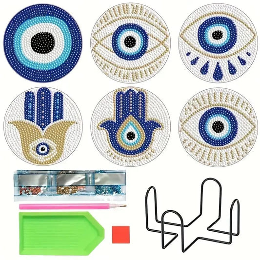 Eye coaster diamond kit - mosaic kits crafts