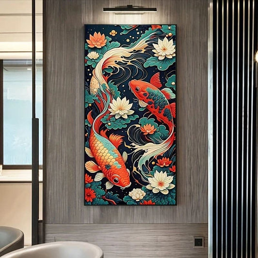 40x70cm koi fish diamond art kit - art & craft kits crafts
