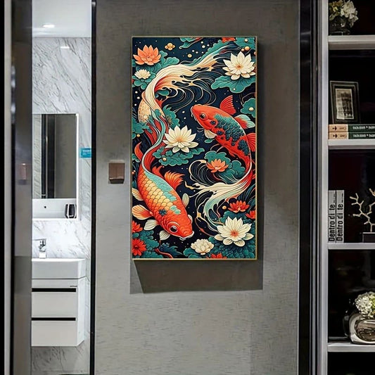 40x70cm koi fish diamond art kit - art & craft kits crafts