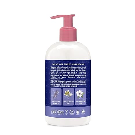 Sheamoisture sugercane & meadowfoam miracle multi-benefit conditioner 384ml - conditioners health and wellness