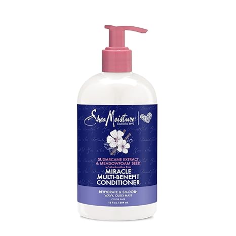Sheamoisture sugercane & meadowfoam miracle multi-benefit conditioner 384ml - conditioners health and wellness