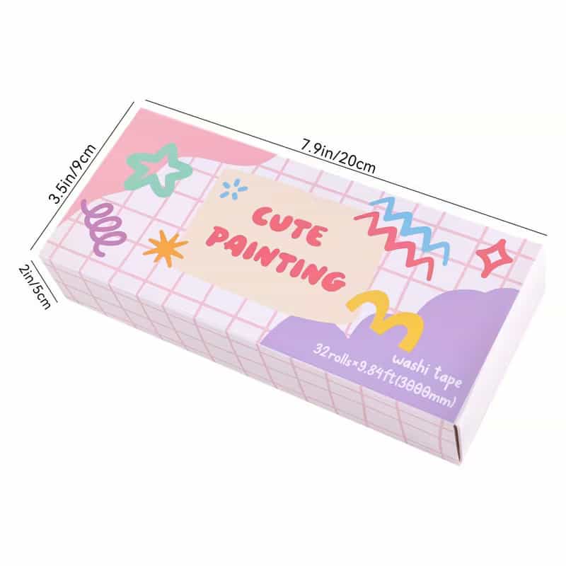 Cute Floral Washi Tape Set – 32 Rolls