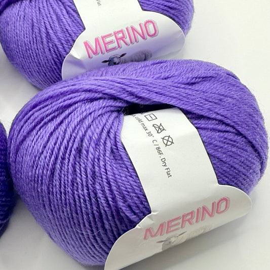 6x Merino Wool Yarn Set for Knitting & Crochet