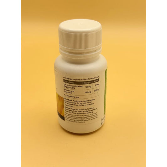 Healthhouse 7-day iron 25 capsules - minerals health and wellness