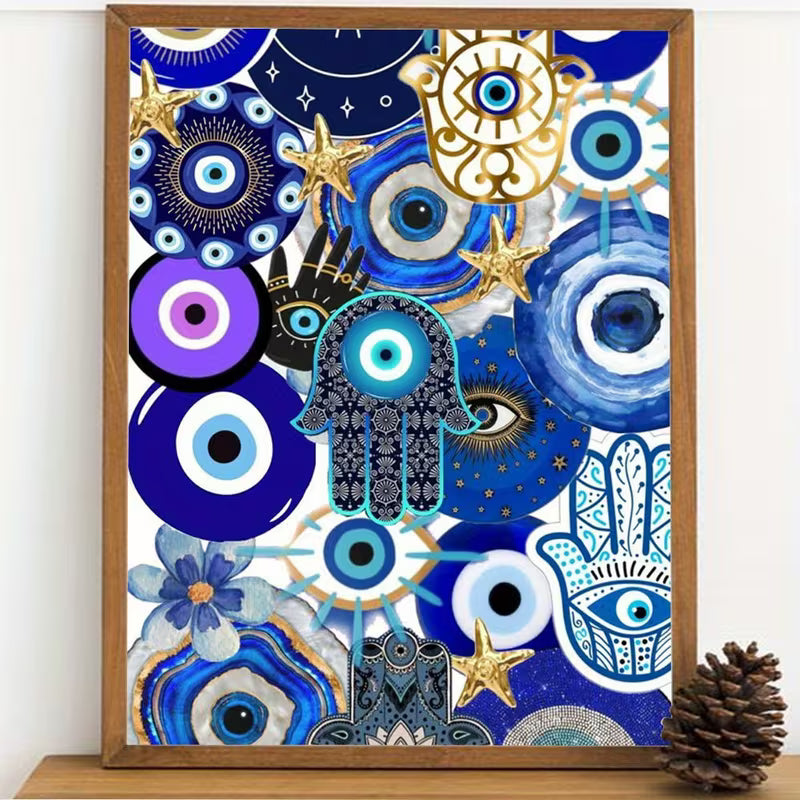 20x30cm Blue Eye Diamond Art Kit