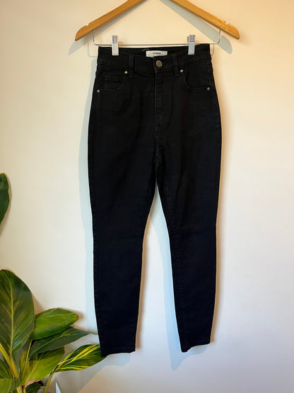 Cotton On Size 6 Black High-Waisted Skinny Jeans
