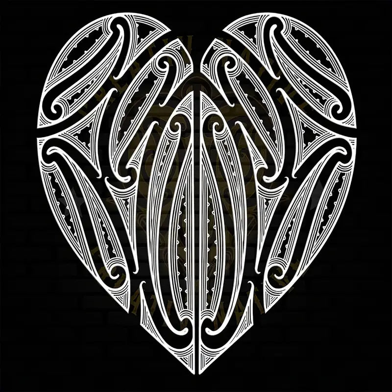 30x30cm Koru Heart Design Diamond Art Kit