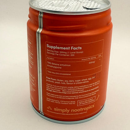 Simply nootropics tmg powder 100g - amino acids health and wellness