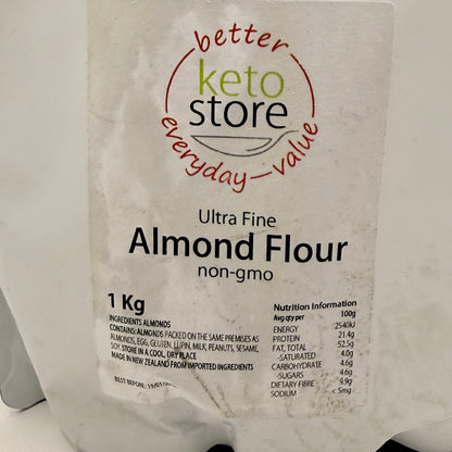 Keto store almond flour - 1kg ultra fine - flour food & beverage health and wellness