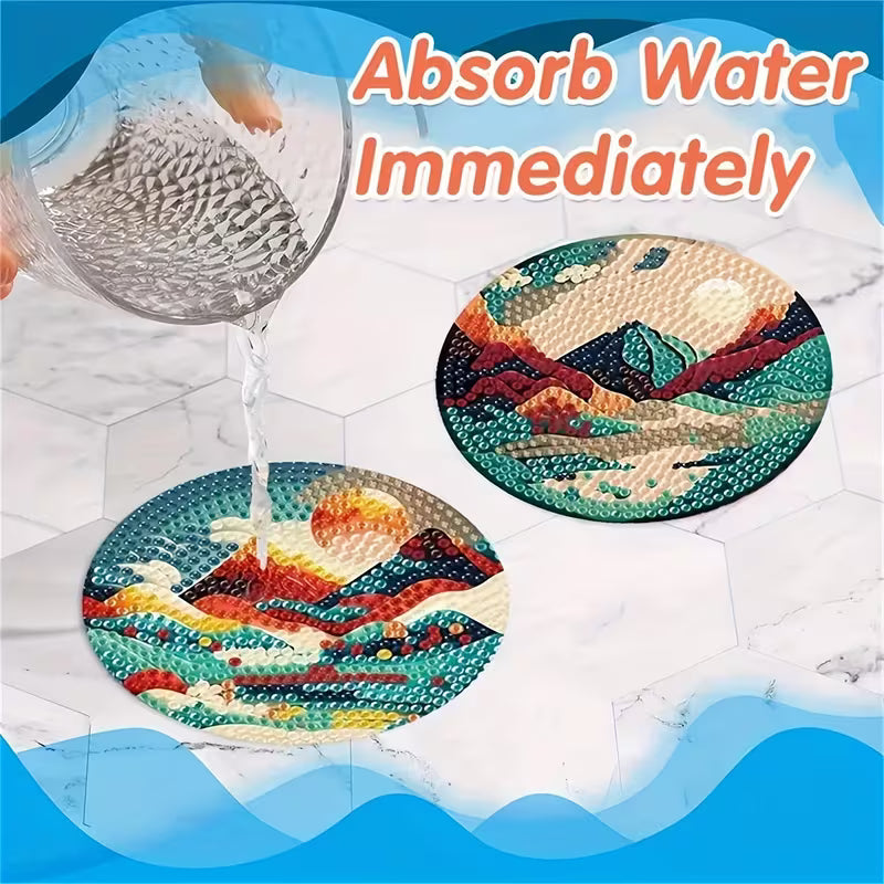 Diamond Art Coaster Set