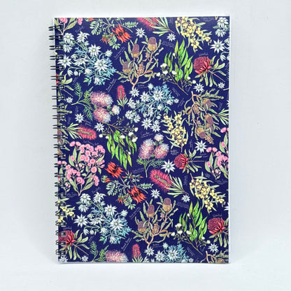 A4 Spiral Notebook – Australian Native Flora Print