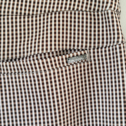 ACEGOLFS Brown Gingham Capri Pants - Size M
