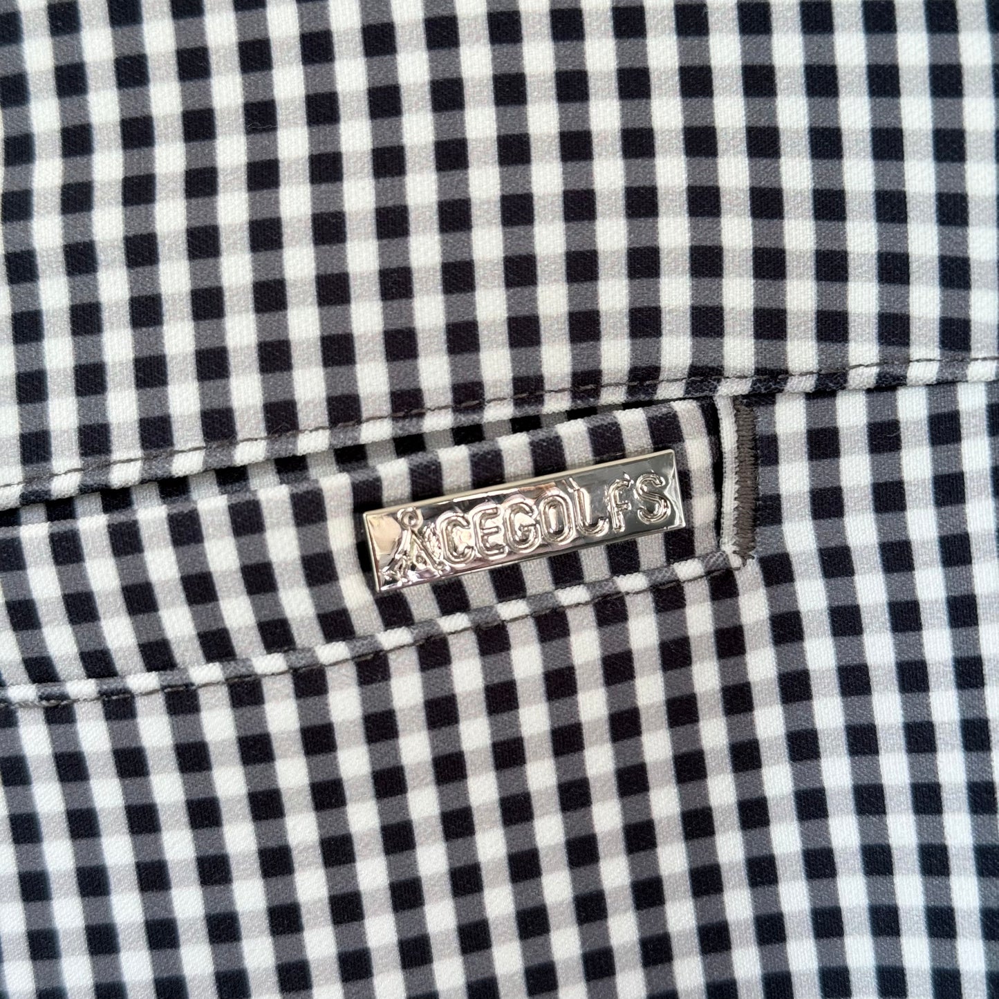 ACEGOLFS Gingham Golf Shorts - Size M