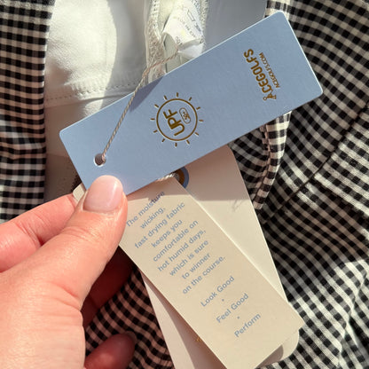 ACEGOLFS Gingham Golf Shorts - Size M