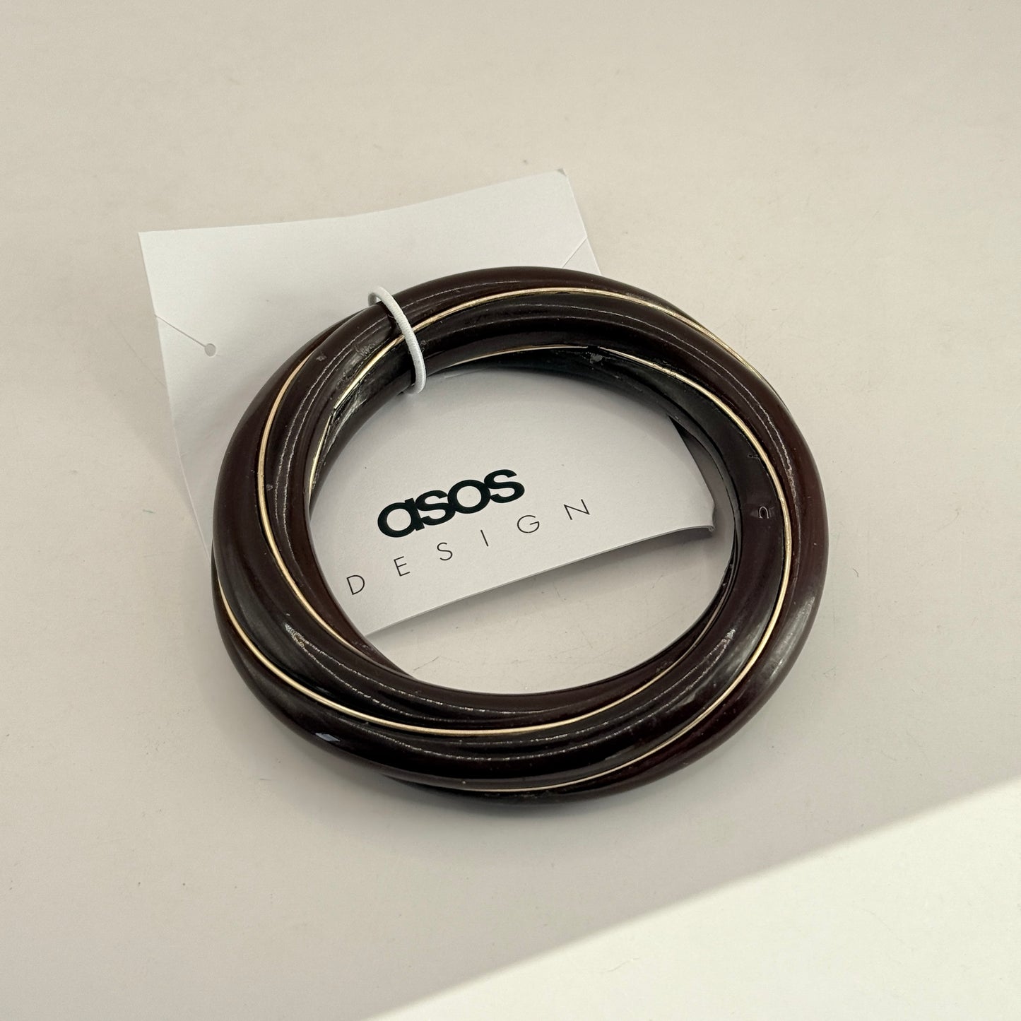 ASOS DESIGN Twist Resin Cuff Bracelet