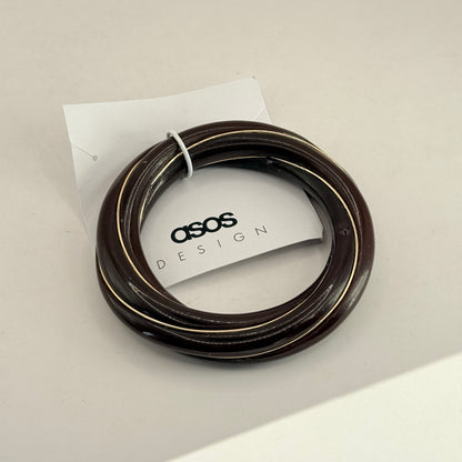 ASOS DESIGN Twist Resin Cuff Bracelet
