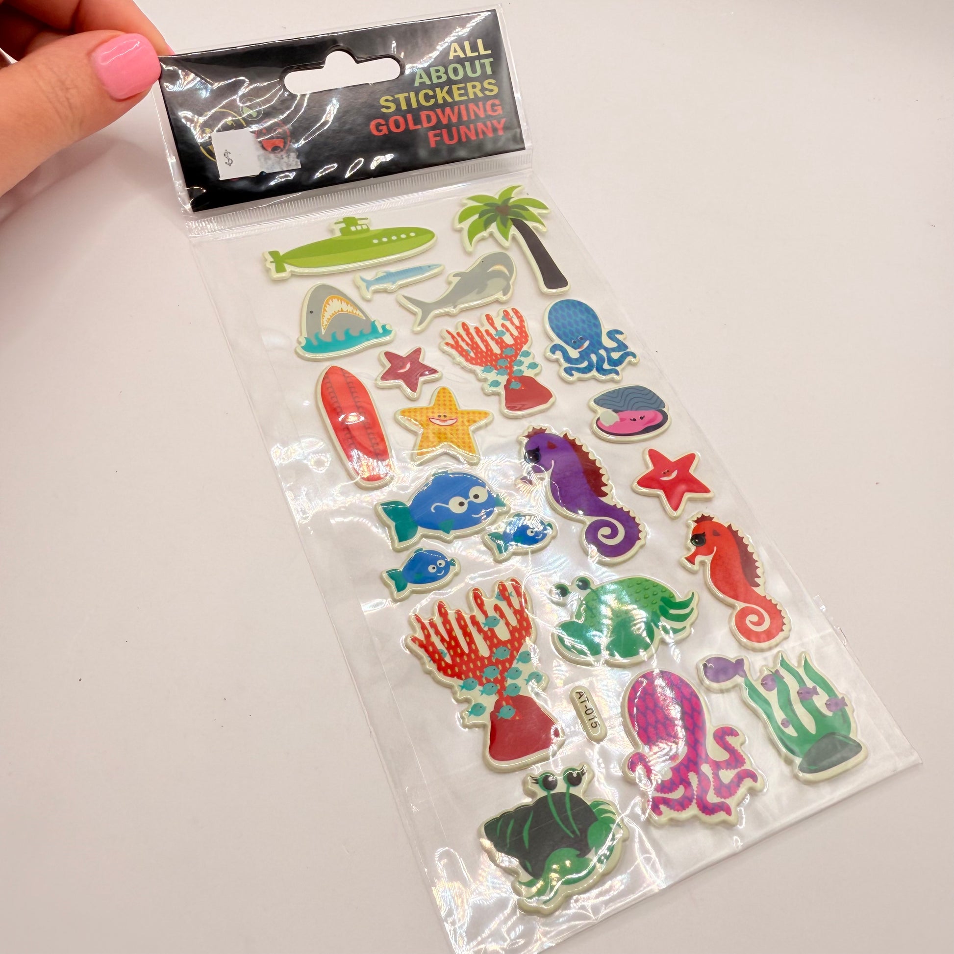 Goldwing funny sea animal sticker pack - decorative stickers original photo - what’s new crafts