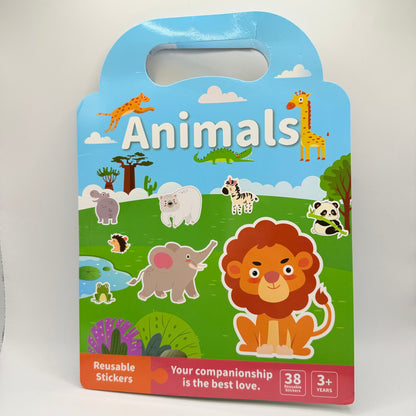 Animals Puffy Sticker Travel Play Set – Portable Fun for Kids