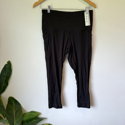 Anko Active Crop Ultimate Yoga Leggings Black Size 14