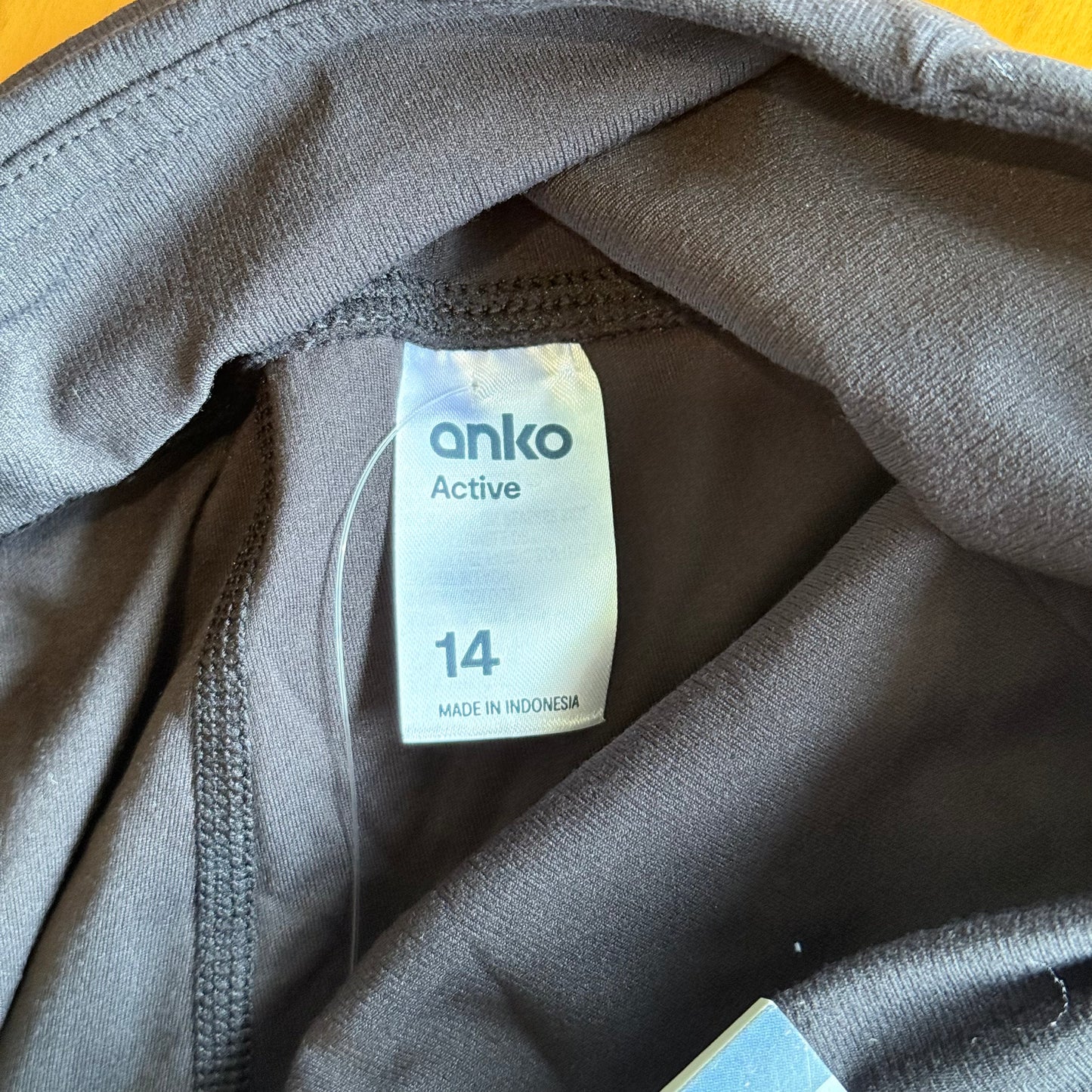 Anko Active Crop Ultimate Yoga Leggings Black Size 14