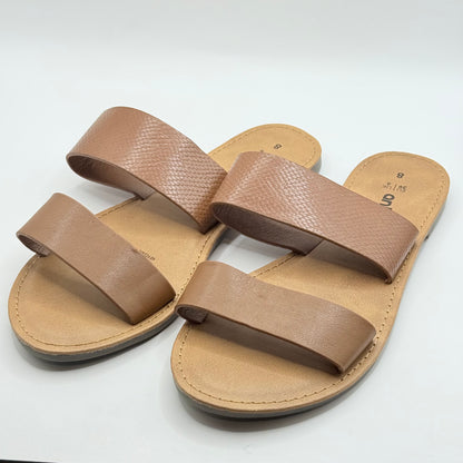 Anko Double Strap Slide Sandals - Size 8