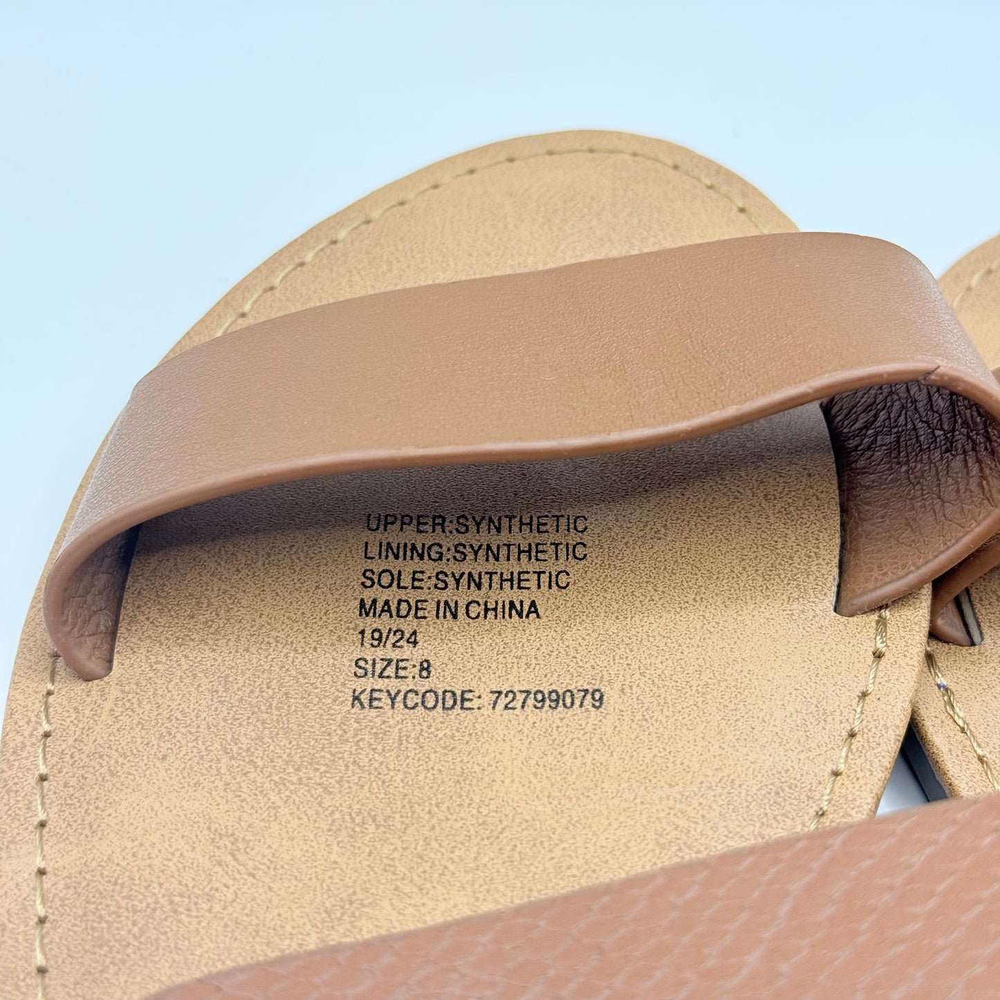 Anko Double Strap Slide Sandals - Size 8