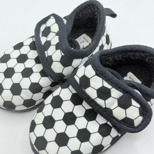 Anko FootballSoccer Print Toddler Slippers - Size 7