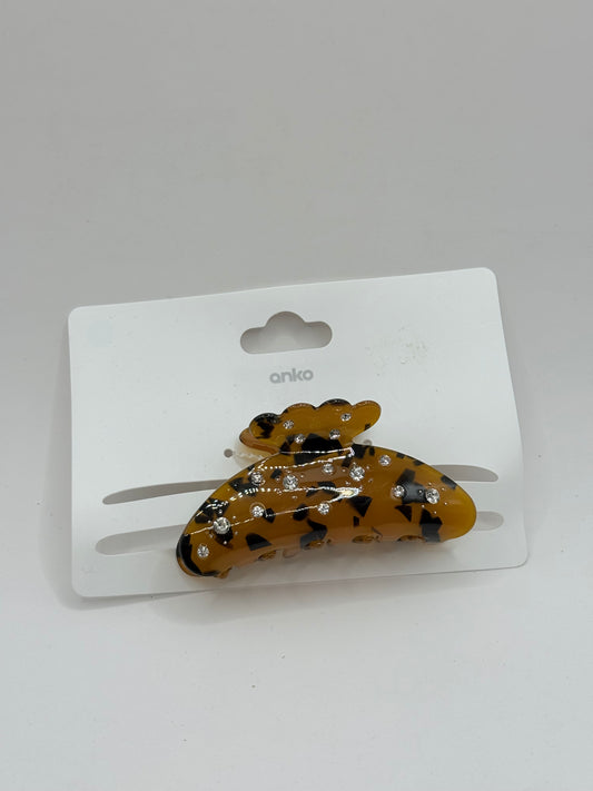 Anko tortoiseshell hair claw clip with rhinestones - hair pins claws & clips accessories women’s apparel
