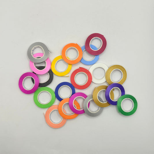 Assorted Thin Decorative Ribbon - Multi-Colored (20 pcs)