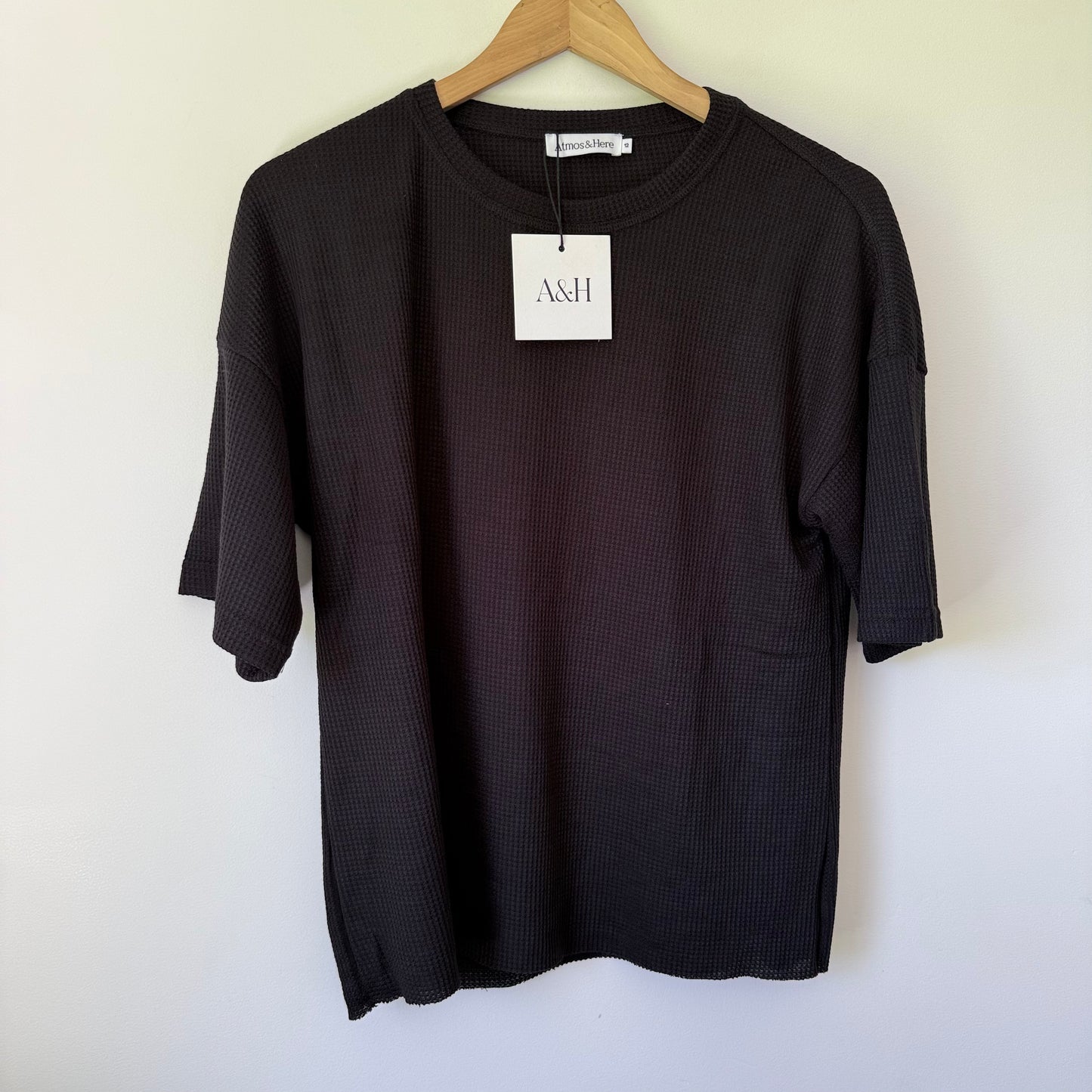 Atmos & Here Sasha Waffle SS Tee Size 12