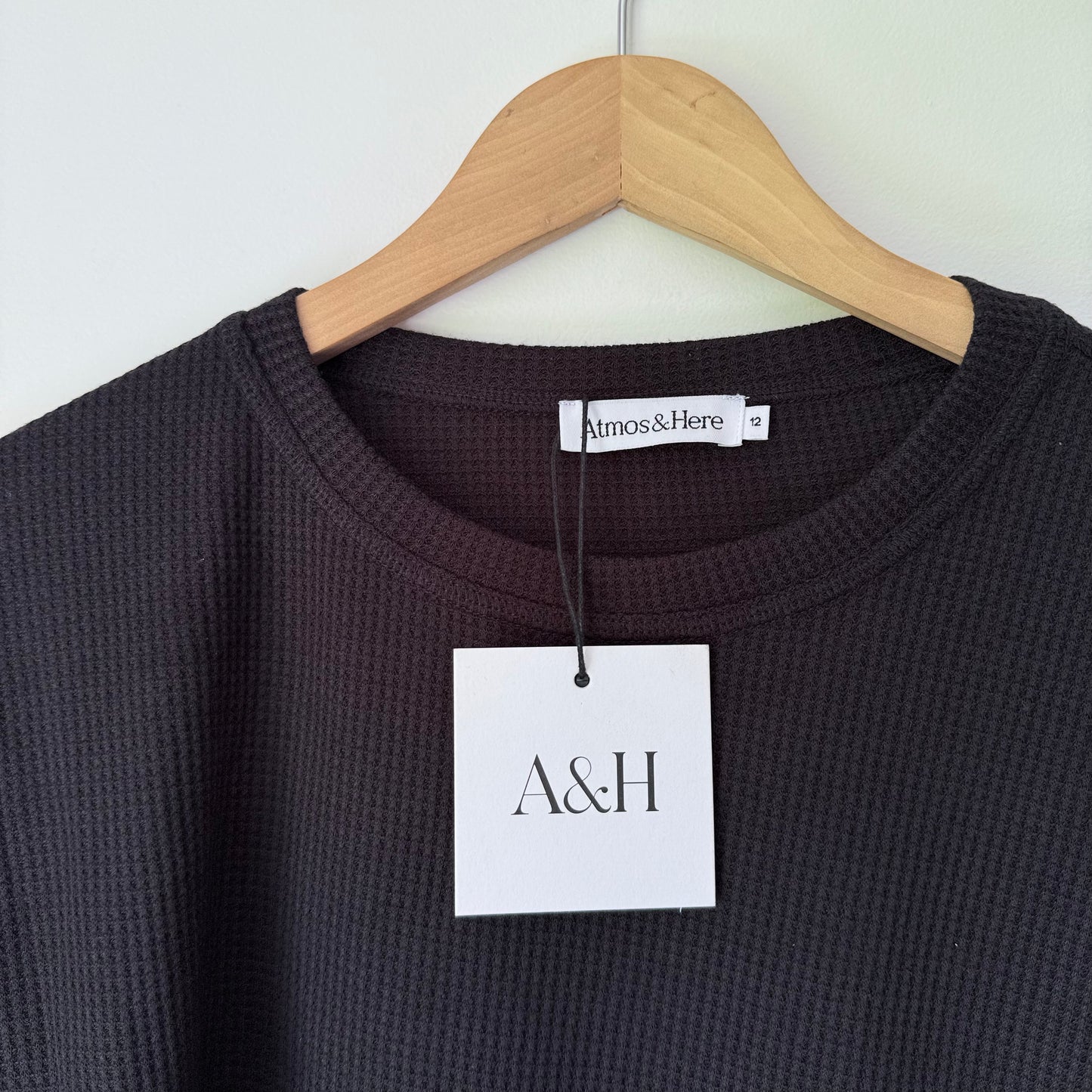 Atmos & Here Sasha Waffle SS Tee Size 12