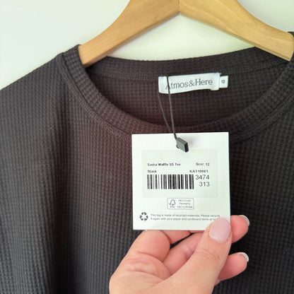 Atmos & Here Sasha Waffle SS Tee Size 12