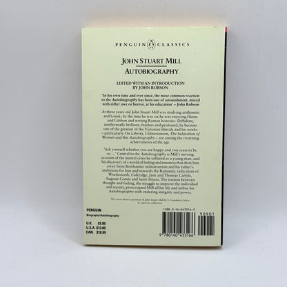 Autobiography by John Stuart Mill (Penguin Classics)