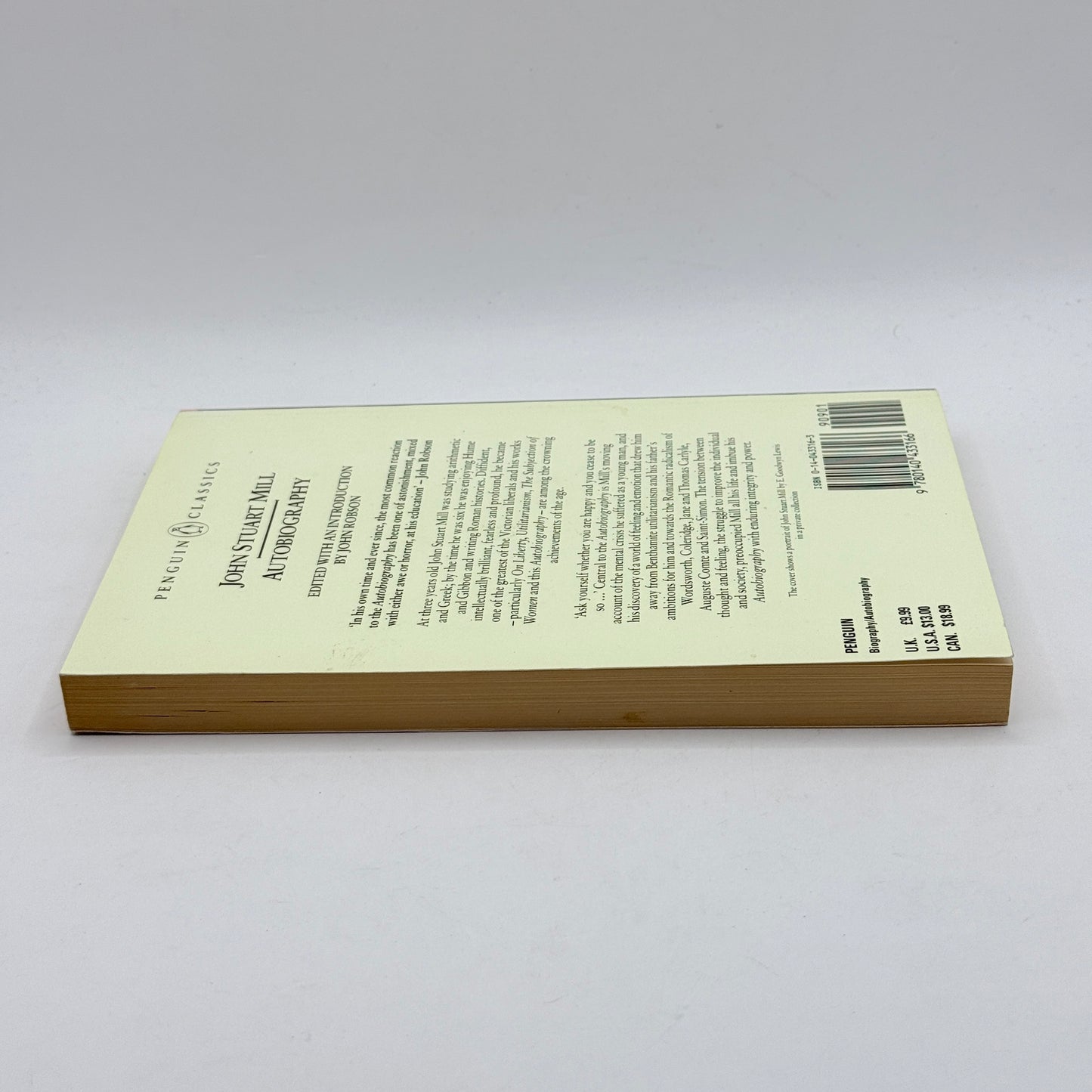 Autobiography by John Stuart Mill (Penguin Classics)