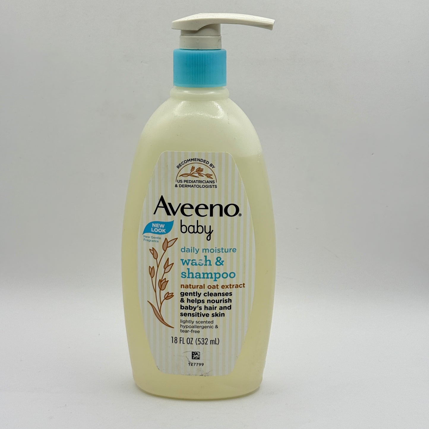 Aveeno Baby Daily Moisture Wash & Shampoo - 532ml