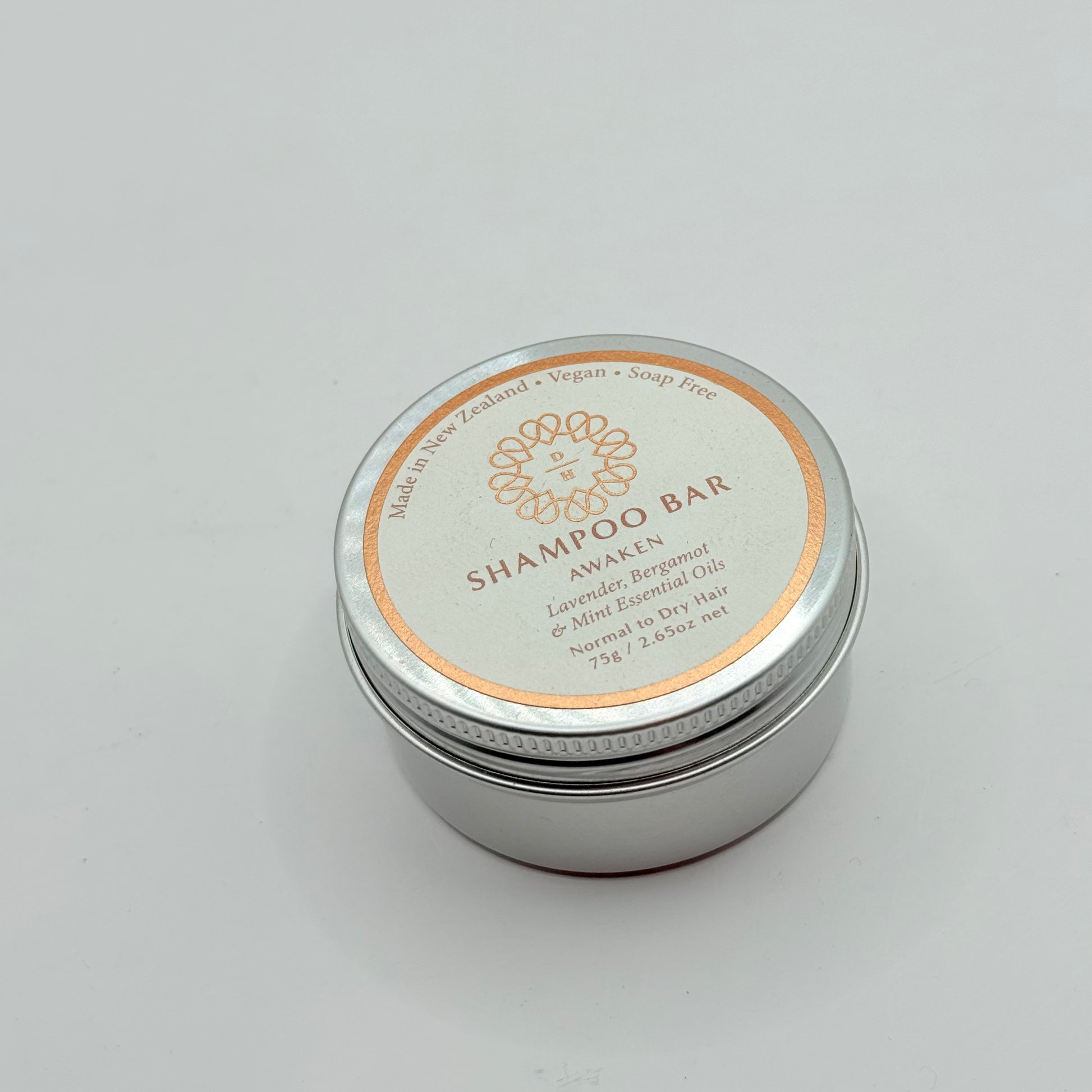 Dear heart awaken shampoo bar - lavender bergamot & mint 75g - shampoo health and wellness