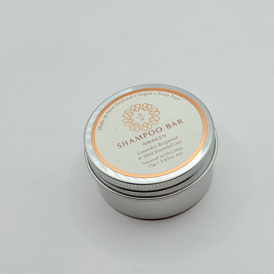 Dear heart awaken shampoo bar - lavender bergamot & mint 75g - shampoo health and wellness