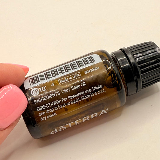 Doterra clary sage essential oil 15ml - massage oil health and wellness