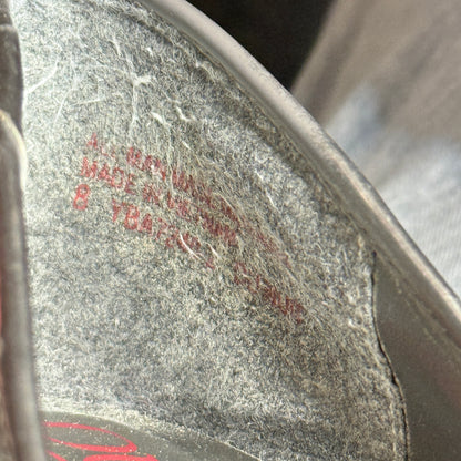 Pulp Noir Silver & Black Glitter Peep-Toe Heels - Size 8