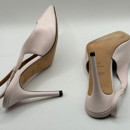 BOSS Hugo Boss Pale Pink Leather Slingback Heels - Size 39