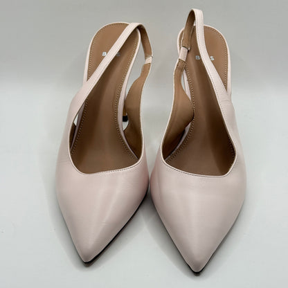 BOSS Hugo Boss Pale Pink Leather Slingback Heels - Size 39