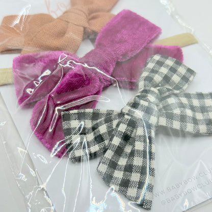 Baby Bow Club Set of 3 Assorted Hair Bows