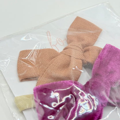 Baby Bow Club Set of 3 Assorted Hair Bows