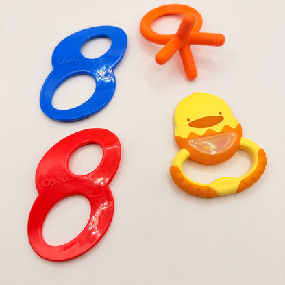 Baby teether & rattle toy bundle - teething toys baby accessories - original photo - what’s new