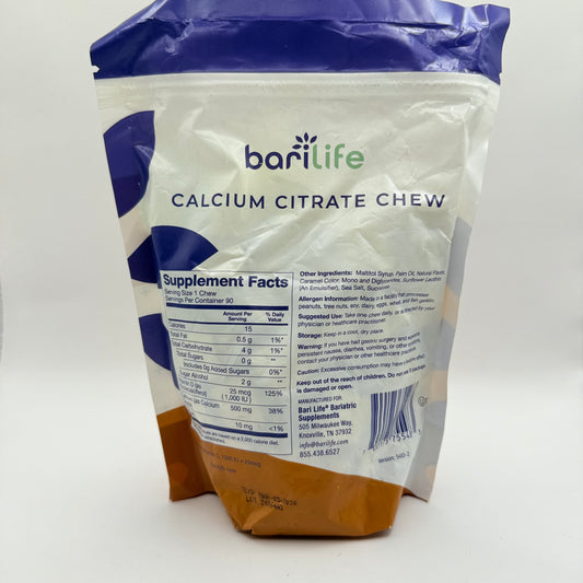Bari Bursts Butter Toffee Calcium Chews 90 Bites